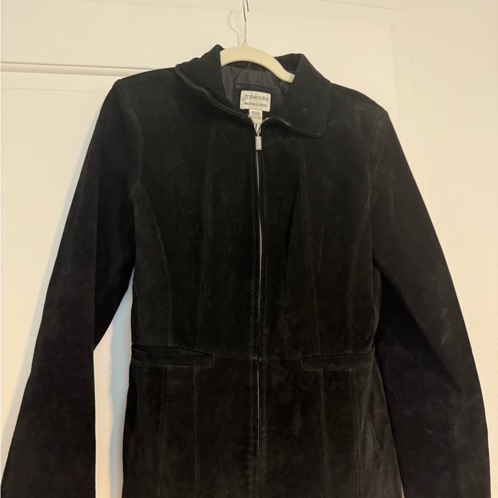 St. John's Bay Black Leather Jacket